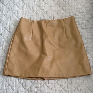 Abercrombie & Fitch Camel Mini Skort